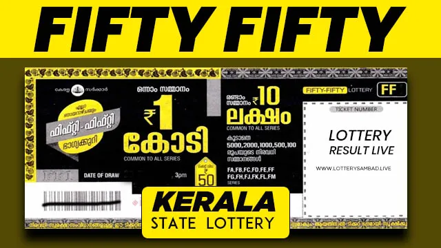 Fifty Fifty Lottery Ticket Sample